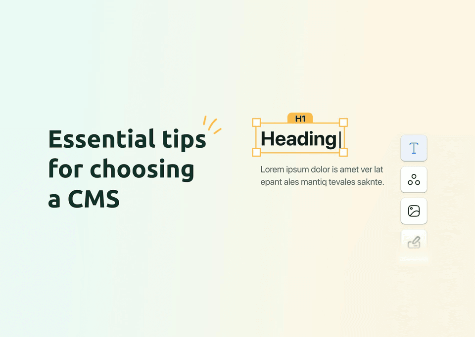 Cover image for the article "Essential Tips for Choosing a CMS"