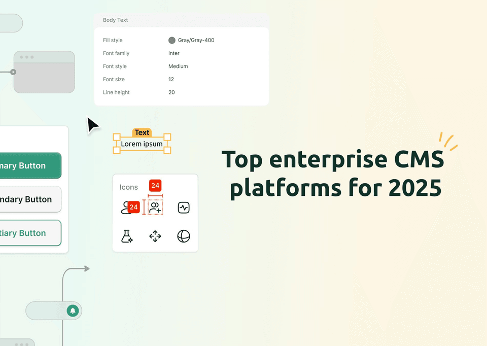 Cover image for the article "Top Enterprise CMS Platforms for 2025"