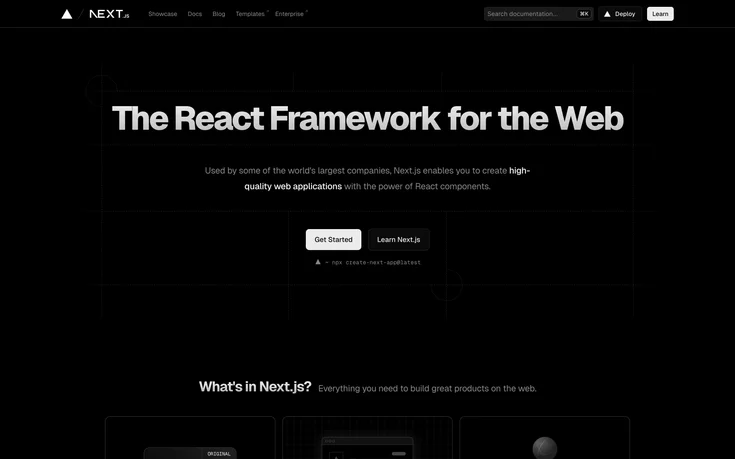 Next.js website