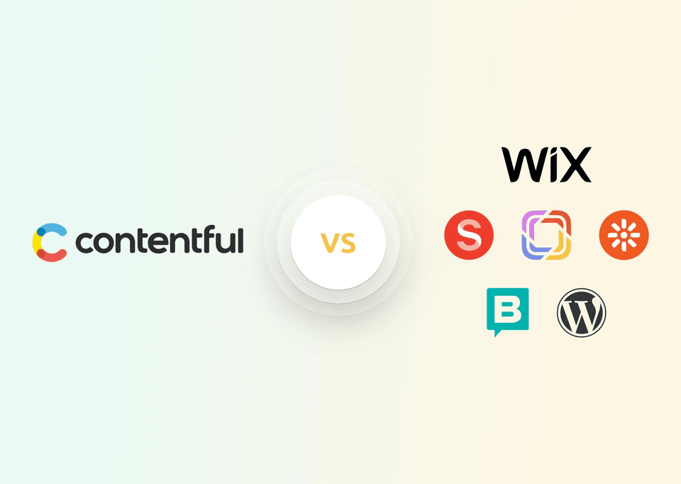 Cover image for the article "Contentful vs Alternatives - Comparison with other CMS"